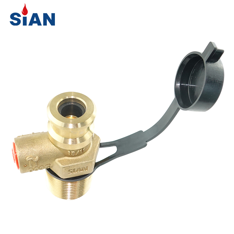 Марка SiAN PV02-D22 Самозакрывающийся газовый баллонный клапан для сжиженного нефтяного газа с сертификацией PI