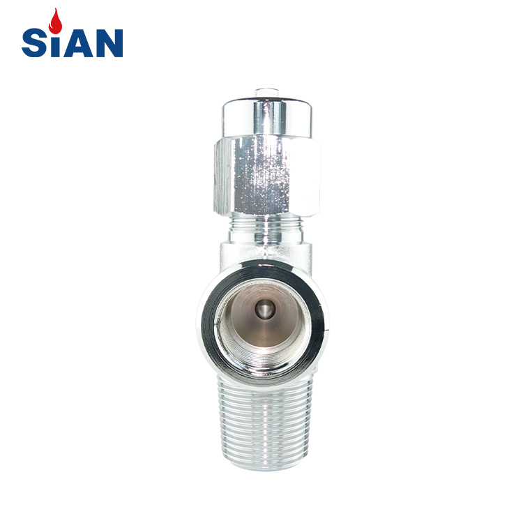 Надежный латунный клапан игольчатого клапана цилиндра O2 / Air / N2 QF-2D